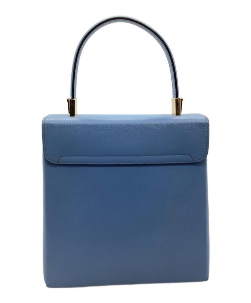 Salvatore Ferragamo（サルヴァトーレ フェラガモ）Salvatore Ferragamo (サルヴァトーレ フェラガモ) ガンチーニハンドバッグ ブルーの古着・服飾アイテム