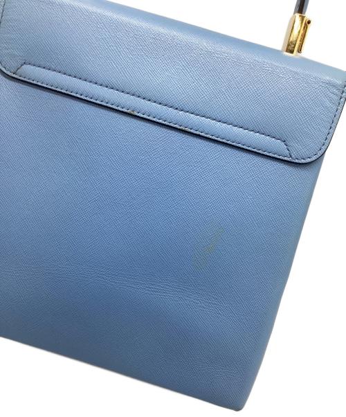 Salvatore Ferragamo（サルヴァトーレ フェラガモ）Salvatore Ferragamo (サルヴァトーレ フェラガモ) ガンチーニハンドバッグ ブルーの古着・服飾アイテム