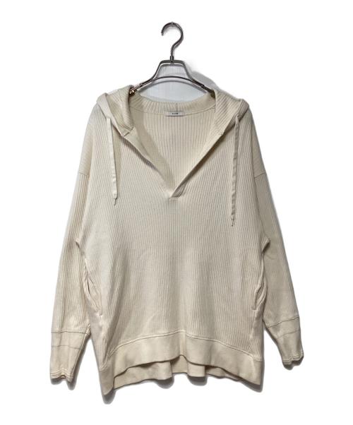 CLANE（クラネ）CLANE (クラネ) ヘビー リブフーディ アイボリー サイズ:1の古着・服飾アイテム