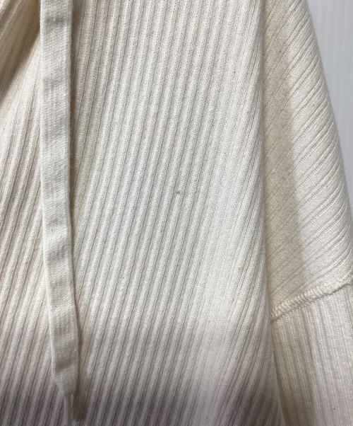 CLANE（クラネ）CLANE (クラネ) ヘビー リブフーディ アイボリー サイズ:1の古着・服飾アイテム