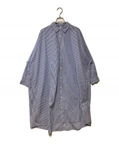 中古・古着通販】BURBERRY (バーバリー) 半袖ワンピース ネイビー