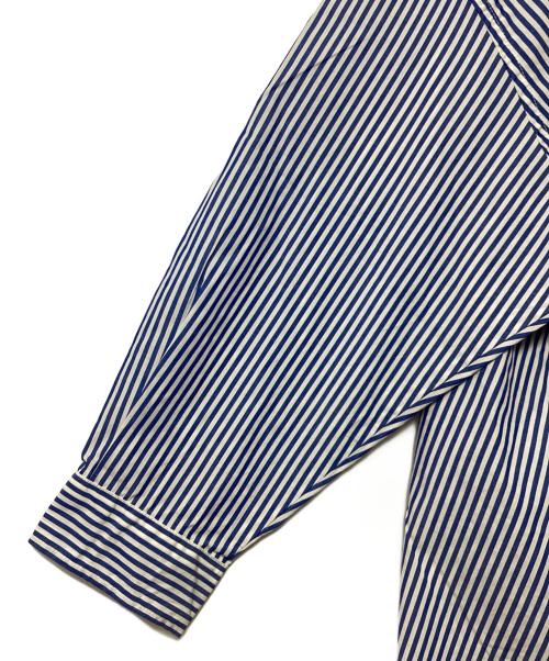 CLIP.TAB（クリップタブ）CLIP.TAB (クリップタブ) シャツワンピース ブルー×ホワイト サイズ:2 未使用品の古着・服飾アイテム