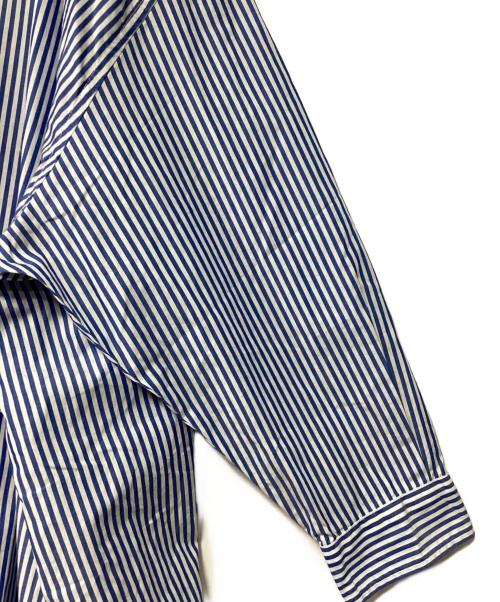 CLIP.TAB（クリップタブ）CLIP.TAB (クリップタブ) シャツワンピース ブルー×ホワイト サイズ:2 未使用品の古着・服飾アイテム