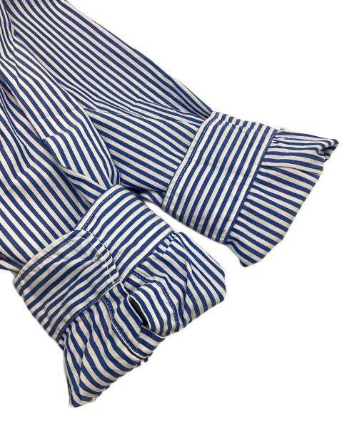 CLIP.TAB（クリップタブ）CLIP.TAB (クリップタブ) シャツワンピース ブルー×ホワイト サイズ:2 未使用品の古着・服飾アイテム