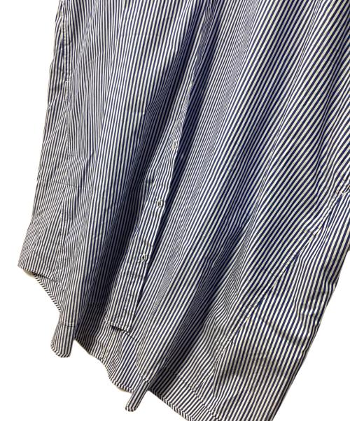 CLIP.TAB（クリップタブ）CLIP.TAB (クリップタブ) シャツワンピース ブルー×ホワイト サイズ:2 未使用品の古着・服飾アイテム