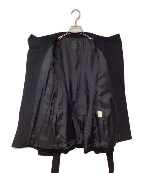 UNTITLED（アンタイトル）UNTITLED (アンタイトル) シャーフビーバーノーカラーコート ブラック サイズ:3の古着・服飾アイテム