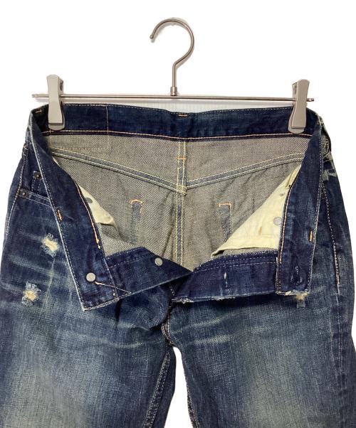 Hysteric Glamour（ヒステリックグラマー）Hysteric Glamour (ヒステリックグラマー) ダメージジーンズ　KINKY JEANS ネイビー サイズ:FREEの古着・服飾アイテム