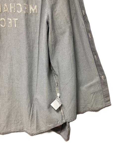 RALPH LAUREN（ラルフローレン）RALPH LAUREN (ラルフローレン) ストライプシャツ ネイビー×ホワイト サイズ:Lの古着・服飾アイテム