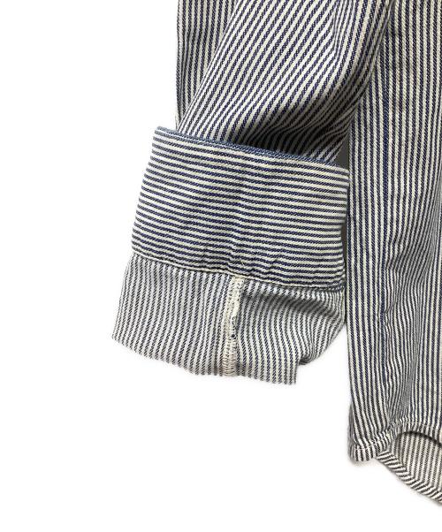 RALPH LAUREN（ラルフローレン）RALPH LAUREN (ラルフローレン) ストライプシャツ ネイビー×ホワイト サイズ:Lの古着・服飾アイテム