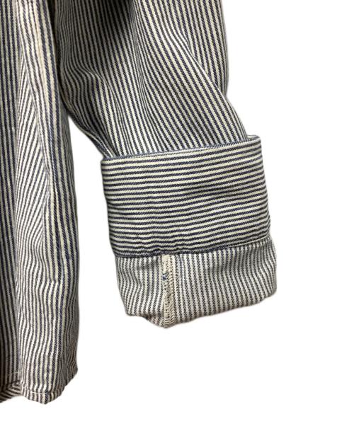 RALPH LAUREN（ラルフローレン）RALPH LAUREN (ラルフローレン) ストライプシャツ ネイビー×ホワイト サイズ:Lの古着・服飾アイテム