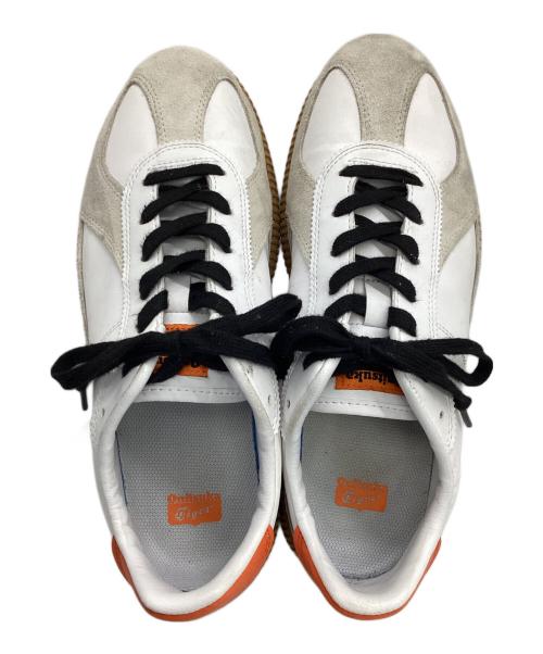 Onitsuka Tiger（オニツカタイガー）Onitsuka Tiger (オニツカタイガー) DELECITY ホワイト×オレンジ サイズ:28の古着・服飾アイテム