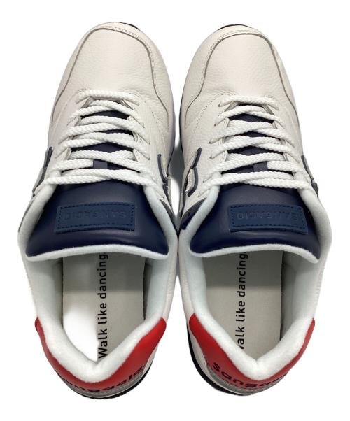via SANGACIO（ヴィア・サンガチオ）via SANGACIO (ヴィア・サンガチオ) にゅ~ずスニーカー ホワイト×ネイビー サイズ:29の古着・服飾アイテム
