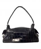 JRAジェーアールエー）の古着「クロコダイルワンショルダーバッグ」｜ブラック