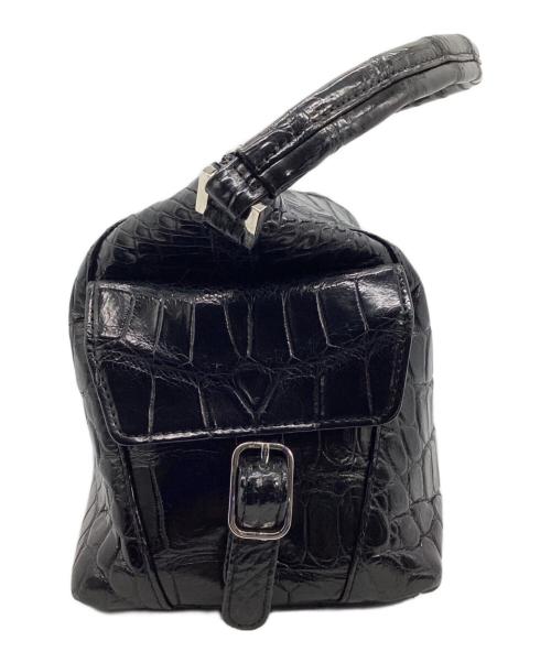 JRA（ジェーアールエー）JRA (ジェーアールエー) クロコダイルワンショルダーバッグ ブラックの古着・服飾アイテム