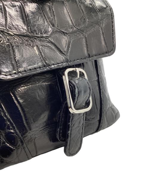 JRA（ジェーアールエー）JRA (ジェーアールエー) クロコダイルワンショルダーバッグ ブラックの古着・服飾アイテム