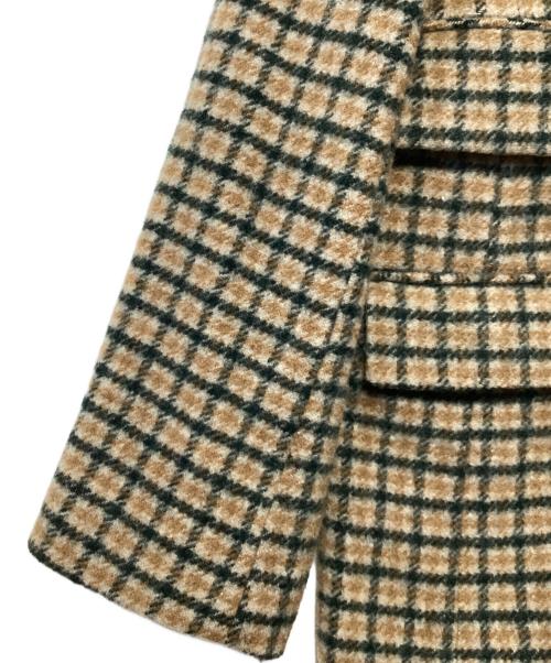 Ameri（アメリ）Ameri (アメリ) 21AW ECO WOOL BIG JACKET ブラウン×グリーン サイズ:Fの古着・服飾アイテム