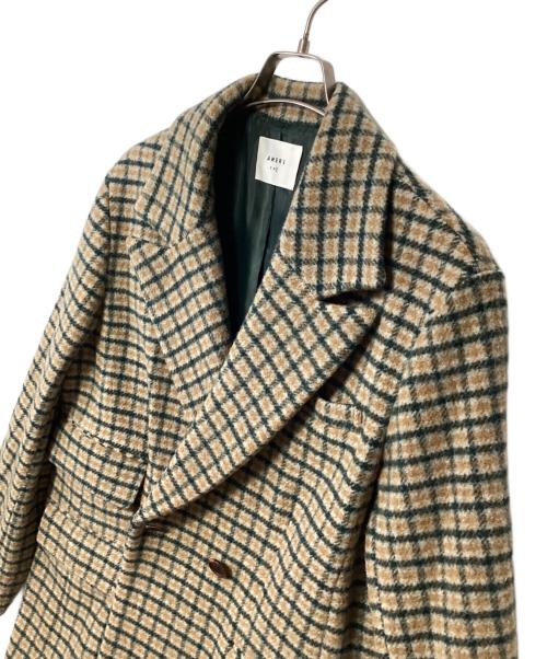 Ameri（アメリ）Ameri (アメリ) 21AW ECO WOOL BIG JACKET ブラウン×グリーン サイズ:Fの古着・服飾アイテム