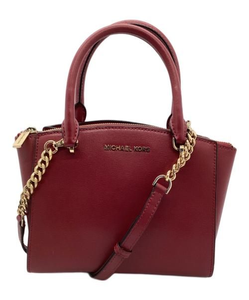 MICHAEL KORS（マイケル・コース）MICHAEL KORS (マイケル・コース) 2WAYバッグ レッドの古着・服飾アイテム