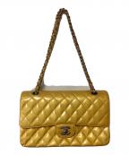 CHANELシャネル）の古着「チェーンショルダーバッグ　マトラッセ」｜イエロー