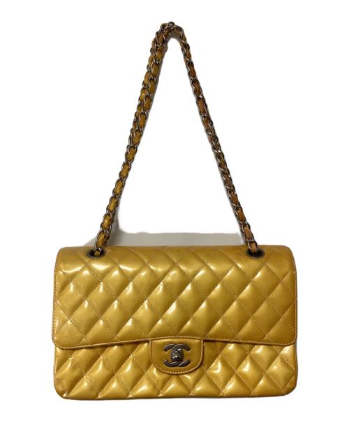 CHANEL（シャネル）CHANEL (シャネル) チェーンショルダーバッグ　マトラッセ イエローの古着・服飾アイテム