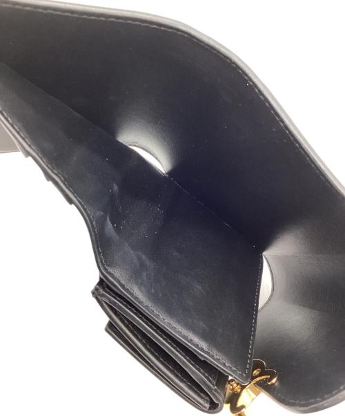 CELINE（セリーヌ）CELINE (セリーヌ) 3つ折り財布　トリオンフ ブラックの古着・服飾アイテム