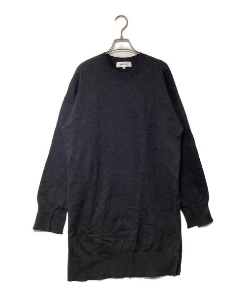 ENFOLD（エンフォルド）ENFOLD (エンフォルド) ニットワンピース ブラック サイズ:38の古着・服飾アイテム