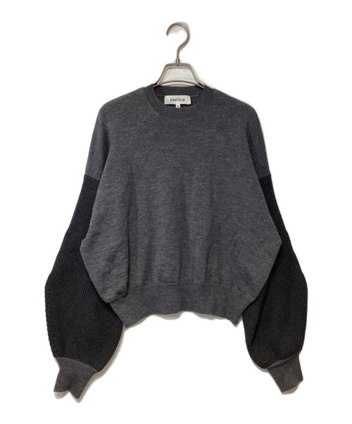ENFOLD（エンフォルド）ENFOLD (エンフォルド) 厚手ニット グレー サイズ:38の古着・服飾アイテム