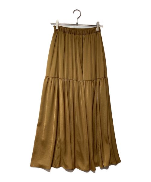 CLANE（クラネ）CLANE (クラネ) ティアードバックロングスカート ベージュ サイズ:1 未使用品の古着・服飾アイテム