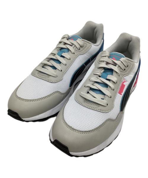 PUMA（プーマ）PUMA (プーマ) ローカットスニーカー グレー×ブルー×ピンク サイズ:CM26 未使用品の古着・服飾アイテム