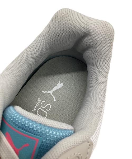 PUMA（プーマ）PUMA (プーマ) ローカットスニーカー グレー×ブルー×ピンク サイズ:CM26 未使用品の古着・服飾アイテム