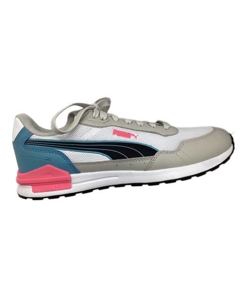PUMA（プーマ）PUMA (プーマ) ローカットスニーカー グレー×ブルー×ピンク サイズ:CM26 未使用品の古着・服飾アイテム
