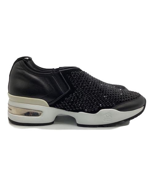 ermanno scervino（エルマノシェルビーノ）ermanno scervino (エルマノシェルビーノ) スタッズスニーカー ブラック サイズ:37 1/2の古着・服飾アイテム