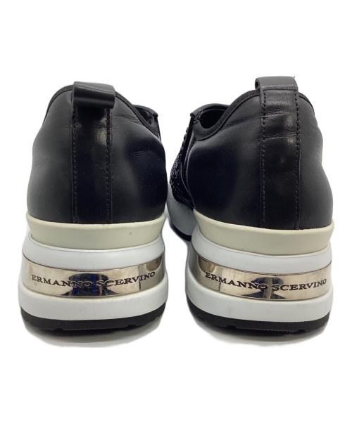 ermanno scervino（エルマノシェルビーノ）ermanno scervino (エルマノシェルビーノ) スタッズスニーカー ブラック サイズ:37 1/2の古着・服飾アイテム
