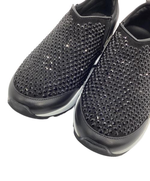 ermanno scervino（エルマノシェルビーノ）ermanno scervino (エルマノシェルビーノ) スタッズスニーカー ブラック サイズ:37 1/2の古着・服飾アイテム