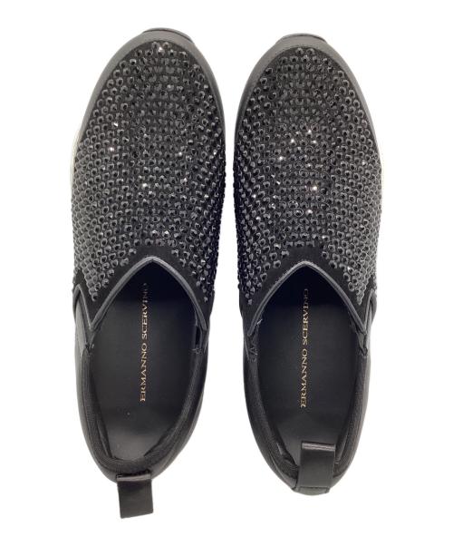 ermanno scervino（エルマノシェルビーノ）ermanno scervino (エルマノシェルビーノ) スタッズスニーカー ブラック サイズ:37 1/2の古着・服飾アイテム