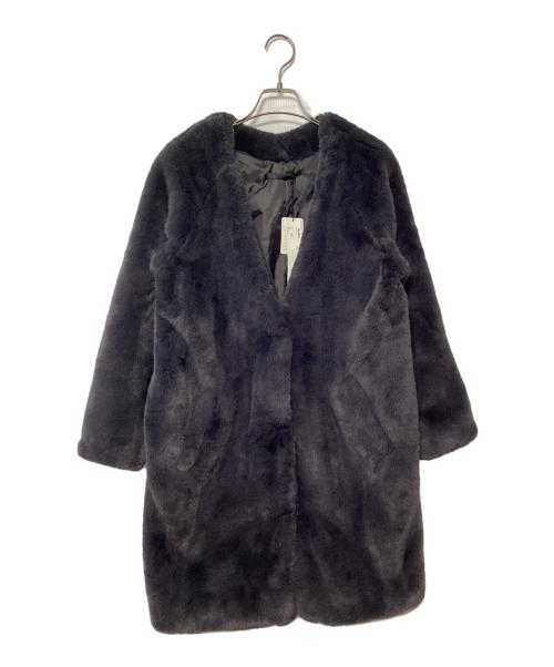 Heather（ヘザー）Heather (ヘザー) フェイクファーロングコート ブラック サイズ:F 未使用品の古着・服飾アイテム