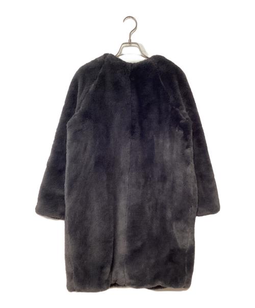 Heather（ヘザー）Heather (ヘザー) フェイクファーロングコート ブラック サイズ:F 未使用品の古着・服飾アイテム