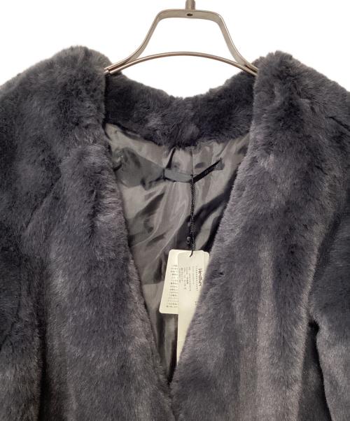 Heather（ヘザー）Heather (ヘザー) フェイクファーロングコート ブラック サイズ:F 未使用品の古着・服飾アイテム
