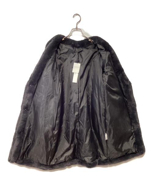 Heather（ヘザー）Heather (ヘザー) フェイクファーロングコート ブラック サイズ:F 未使用品の古着・服飾アイテム