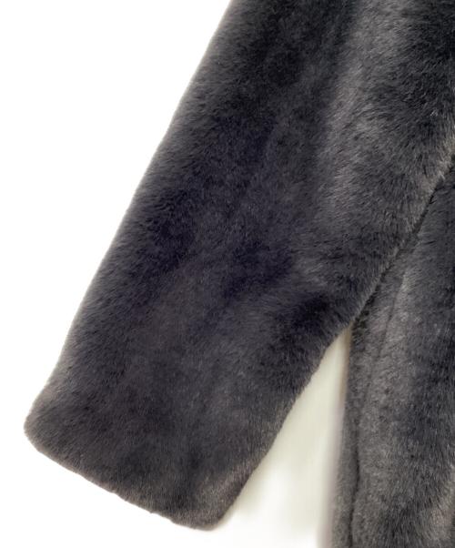 Heather（ヘザー）Heather (ヘザー) フェイクファーロングコート ブラック サイズ:F 未使用品の古着・服飾アイテム