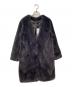 Heather（ヘザー）の古着「フェイクファーロングコート」｜ブラック