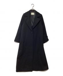 PUBLIC TOKYO（パブリックトウキョウ）の古着「ダブルチェスターコート」｜ブラック