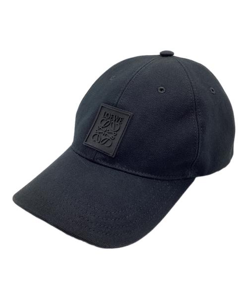 LOEWE（ロエベ）LOEWE (ロエベ) アナグラムパッチキャップ ブラック サイズ:59の古着・服飾アイテム