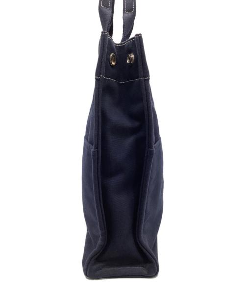 HERMES（エルメス）HERMES (エルメス) キャンバストートバッグ　ドーヴィルMM ネイビーの古着・服飾アイテム