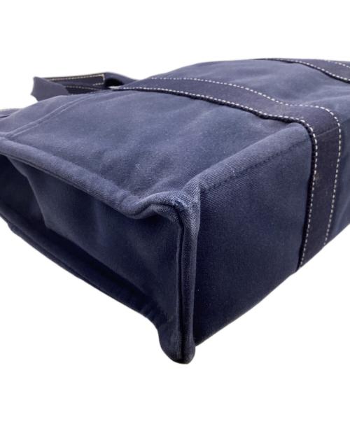 HERMES（エルメス）HERMES (エルメス) キャンバストートバッグ　ドーヴィルMM ネイビーの古着・服飾アイテム