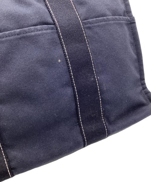 HERMES（エルメス）HERMES (エルメス) キャンバストートバッグ　ドーヴィルMM ネイビーの古着・服飾アイテム