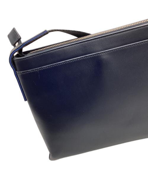 PAUL SMITH（ポールスミス）PAUL SMITH (ポールスミス) レザーショルダーバッグ ネイビーの古着・服飾アイテム