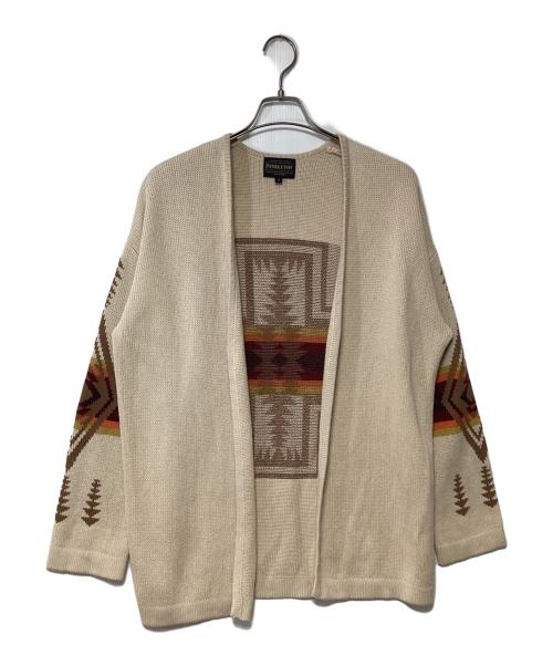 PENDLETON（ペンドルトン）PENDLETON (ペンドルトン) 厚手カーディガン ベージュ サイズ:Mの古着・服飾アイテム