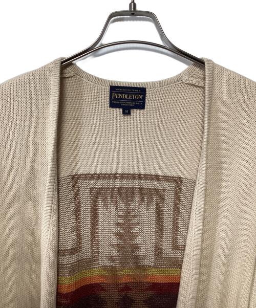 PENDLETON（ペンドルトン）PENDLETON (ペンドルトン) 厚手カーディガン ベージュ サイズ:Mの古着・服飾アイテム