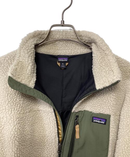 Patagonia（パタゴニア）Patagonia (パタゴニア) レトロX フリースジャケット カーキ×ベージュ サイズ:XLの古着・服飾アイテム